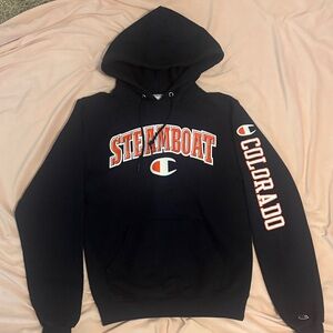 Champion Steamboat Colorado Blue Hoodie